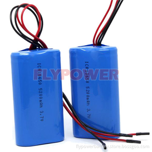 Li-ion 18650 Battery Pack 3.7V 5200mAh (1S2P of FLC-18650-2600)